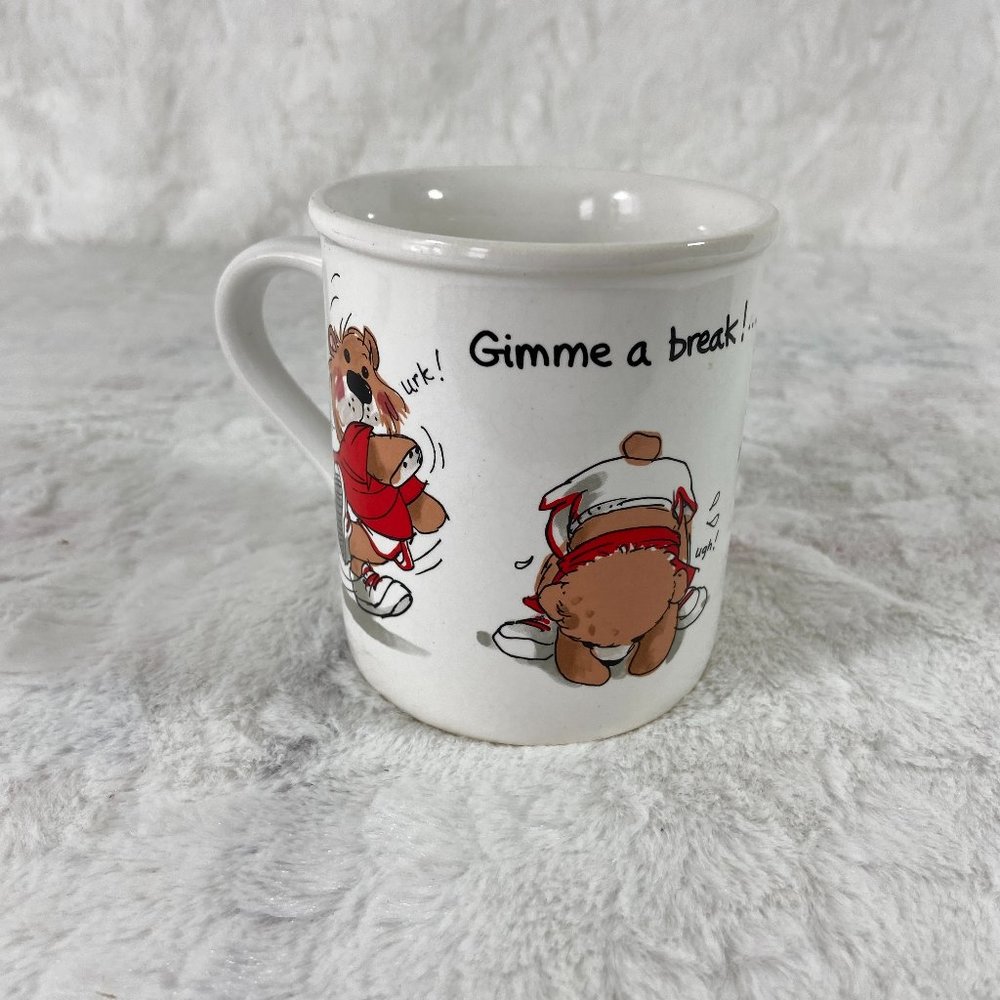 Vintage Suzy Spafford Gimme a Break Coffee Mug I Deserve It!  Suzy's Zoo